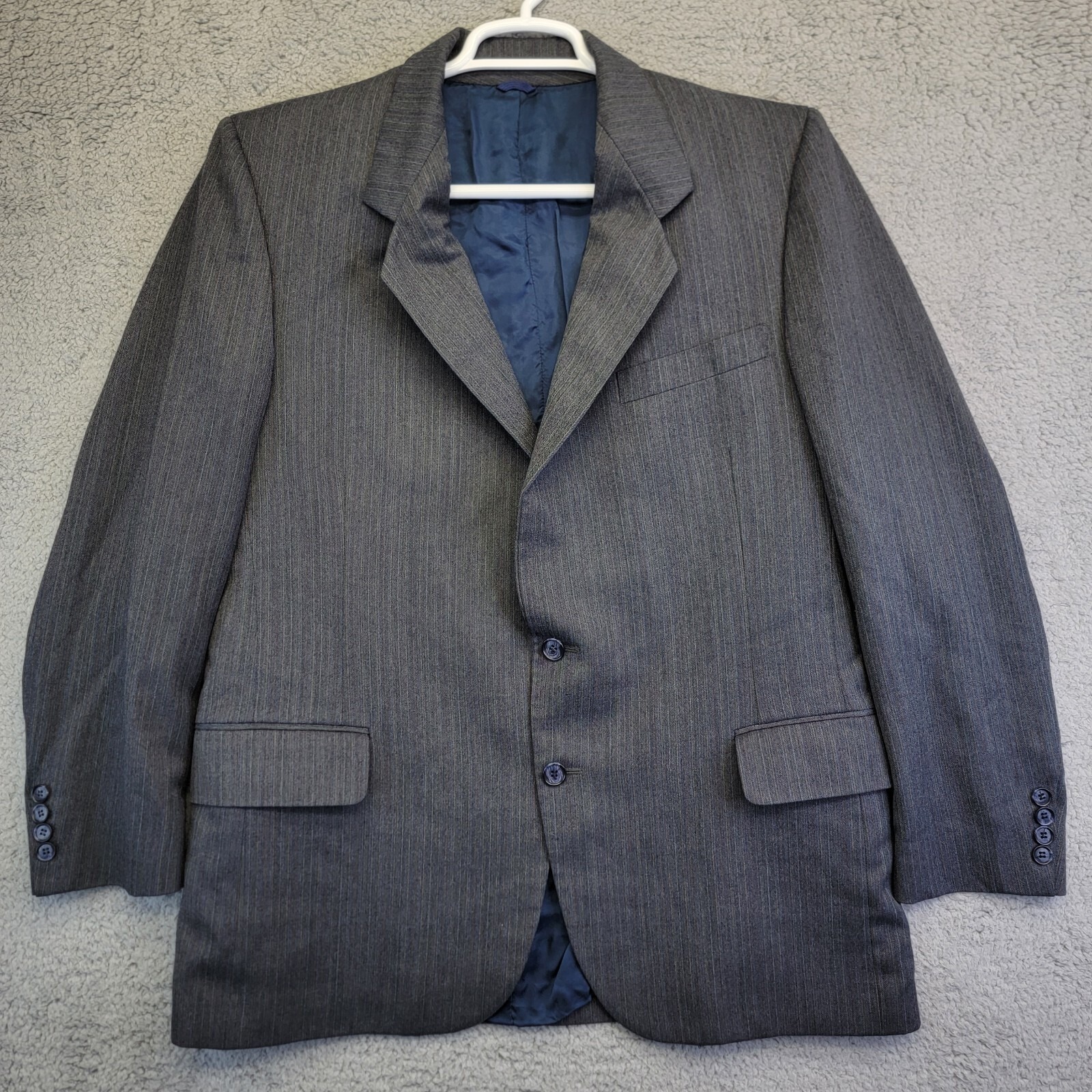 Montclair Harvey's Blazer Men's 42 Gray Pinstripe Sports Coat Business Jacket